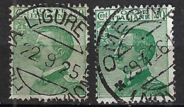 ITALIE Ca. 1925-27: 2x Le YT 178 Obl., 2 Nuances - Used
