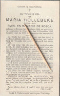 Brugge, Oostkamp, 1945, Maria Hollebeke, De Roeck - Imágenes Religiosas