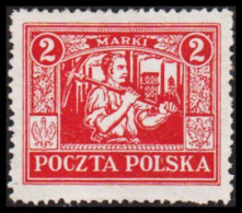 1922. Ostoberschlesien. Regular Issue 2 M No Gum. (Michel 9) - JF545926 - Silesia