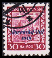 1939. SLOVENSKO 30 HALERU Overprinted Slovensky Stat 1939.  (Michel 6) - JF545941 - Usados