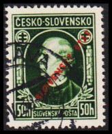 1939. SLOVENSKO Andrej Hlinka 50 HALERU Perf 12½ Overprinted Slovensky Stat.  (Michel 24A) - JF545947 - Gebruikt