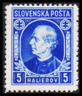 1939. SLOVENSKO Andrej Hlinka 5 HALIEROV Perf 12½ Without Gum. (Michel 35) - JF545963 - Nuovi