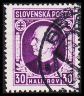 1939. SLOVENSKO Andrej Hlinka 30 HALIEROV Perf 12½. (Michel 38) - JF545966 - Usati