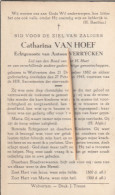 Wolvertem, 1943, Catharina Van Hoef, Verrycken - Devotion Images