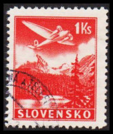 1939. SLOVENSKO AIR MAIL Heinkel He 111 1 Ks. (Michel 50) - JF545978 - Used Stamps