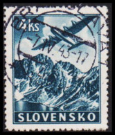 1939. SLOVENSKO AIR MAIL Heinkel He 116 4 Ks. (Michel 53) - JF545981 - Used Stamps