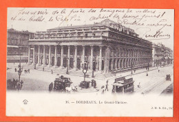 32925 / ⭐ BORDEAUX (•◡•) Tramway Taxi Hippomobile Grand Theatre 1902 à CASTEX Chez FAURE Longages ◉ Edit J.H.B 16 Bx - Bordeaux