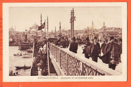 32836 / ⭐ CONSTANTINOPLE Turquie  (•◡•) STAMBOUL Et Nouveau Pont 1910s ◉ ROCHAT Editions Art Orient 1206 Plaque JOUGLA - Turkey