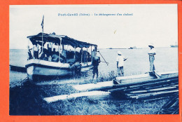 32752 / ⭐ PORT-GENTIL (•◡•) Gabon ◉ Déchargement D'un CHALAND Bateau Fleuve 1920s ◉ Collection C.E.F.A CEFA  - Gabon