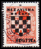 1941. HRVATSKA NEZAVISNA DRZAVA (SHIELD) HRVATSKA Overprint On 0,50 DIN. (Michel 10) - JF546026 - Kroatien