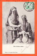 32692 / ⭐ (•◡•) Ethnic Egypte ♥️ Deux Femmes Arabes Musulmanes Hidjab 1905 à DUCATEZ Paris ◉ AROUGHETI BROS Suez - Personen