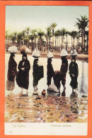 32707 / ⭐ (•◡•) Ethnic LE CAIRE Egypte ♥️ Femmes Arabes Porteuses Jarre Sur Eau Tête Bord NIL 1900s ◉ N° 702 Cairo - Kairo