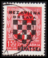 1941. HRVATSKA NEZAVISNA DRZAVA (SHIELD) HRVATSKA Overprint On 1,50 DIN. (Michel 12) - JF546028 - Kroatien