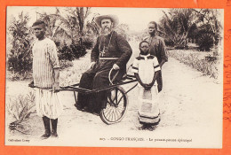 32635 / ⭐ (•◡•) CONGO FRANCAIS ◉ Pousse-Pousse Episcopal Prosper Philippe AUGOUARD Missionnaire ◉ Collection LERAY 107  - French Congo