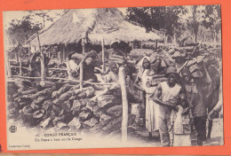 32596 / ⭐ (•◡•) BRAZZAVILLE Congo Français ◉ Un Poste à Bois Sur Le CONGO ◉ Collection LERAY 28 - Congo Francés