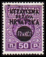 1941. HRVATSKA NEZAVISNA DRZAVA HRVATSKA FRANCO Overprint On 50 P. (Michel 43) - JF546033 - Croacia