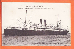 32524 / ⭐ (•◡•) DUC D'AUMALE ◉ Paquebot Poste Rapide Français Double Helice 1910s ◉ Editeur GRIMAUD Fils Marseille - Steamers