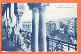 32519 / ⭐ (•◡•) ALGER Algérie ◉ Rue MICHELET Vue Prise Nouvelle POSTE 1910s ◉ Collection IDEALE P.S 74 Edition Bleutée - Algiers