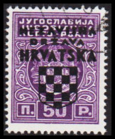 1941. HRVATSKA NEZAVISNA DRZAVA HRVATSKA (SHIELD) Overprint On 50 P. (Michel Porto 1) - JF546036 - Croacia