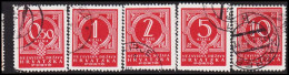 1941. HRVATSKA NEZAVISNA DRZAVA HRVATSKA (SHIELD) Overprint On 5 D. (Michel PORTO 6-10) - JF546039 - Croazia