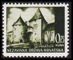 1941-1942. HRVATSKA Landscapes 0,75 KUNA. Hinged. (Michel 49) - JF546043 - Kroatien