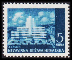 1941-1942. HRVATSKA Landscapes 5 KUNA. Hinged. (Michel 56) - JF546050 - Croacia