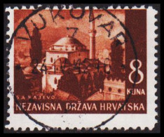 1941-1942. HRVATSKA Landscapes 8 KUNA. Luxus Cancel VUKOVAR 24. IV. 42. (Michel 59) - JF546053 - Croatie