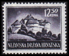 1943-1944. HRVATSKA Landscapes 12,50 KUNA. Hinged. (Michel 99) - JF546058 - Kroatien