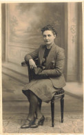 JOLIE JEUNNE FEMME CARTE PHOTO BRUNON TROYES PAQUES 1940 - Troyes