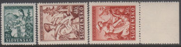 1939. SLOVENSKO National Cloths. Complete Set Of 3 Stamps. Never Hinged. (Michel 43-45) - JF365896 - Unused Stamps