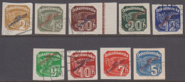 1939. SLOVENSKO 1939 / Slovenský štát On Newspaper Stamps. Complete Set Of 9 Stamps.  (Michel 26-34) - JF418434 - Gebruikt