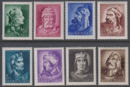 1944. SLOVENSKO 5 Years Independence. Complete Set Of 8 Stamps. Never Hinged. (Michel 134-141) - JF418467 - Used Stamps