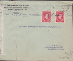 1940. SLOVENSKO Andrej Hlinka 2 Ex 1 KORUNA  On Fine Censored Cover To Brno With German Censor... (Michel 40) - JF441406 - Storia Postale