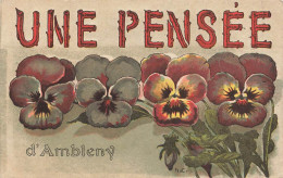 02 - AISNE - AMBLENY - Carte Fantaisie Ancienne "une Pensée De" - 10410 - Autres & Non Classés