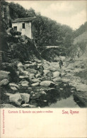 CPA San Remo Ligurien, Torrente S. Romolo Con Ponte E Mulino - Autres & Non Classés