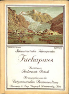 Poststrasse Schweizerische Alpenpost Furka Andermatt Gletsch Real Car Postal Postbus Karte 1: 75000 Hospenthal Realp - Cuadernillos Turísticos