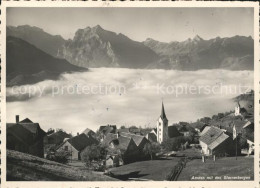 11646057 Amden SG Ortsansicht Mit Kirche Nebelmeer Glarneralpen Betlis - Other & Unclassified