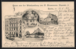 AK Berlin, Weinhandlung H. Haussmann, Jägerstr. 5, Kellerei In Traben, Haus In Rissbach  - Mitte