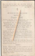 Hoboken, 1941, Frans Rom, Van Linden, Van Hoofstadt - Images Religieuses