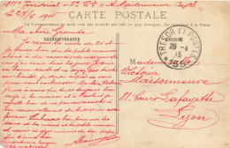 CPA REIMS FM TRESOR ET POSTES 28/4/1915 111e TERRTORIAL 5e CIE POUR LYON - Guerra Del 1914-18