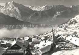 11645916 Amden SG Ortsansicht Mit Kirche Nebelmeer Rautistock Alpenpanorama Betl - Altri & Non Classificati