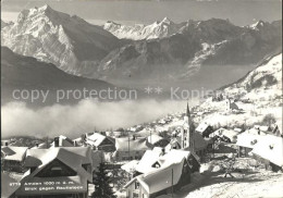 11645910 Amden SG Ortsansicht Mit Kirche Nebelmeer Rautistock Alpenpanorama Betl - Autres & Non Classés