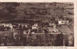 09 SAINTE-CROIX-VOLVESTRE VUE SUR LA ROUTE DE SAINT-GIRONS LES ECOLES ET LES NOUVELLES VILLAS - Sonstige & Ohne Zuordnung