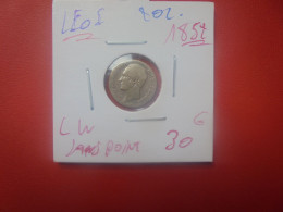 Léopold 1er. 20 CENTIMES 1852 (LW SANS POINT) ARGENT (A.2) - 20 Cent