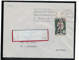 YT 1541 SSL/ 79 NIORT GARE 31/1/1968 FAG RECENSEMENT GENERAL OPULATION MARS 1968 - Mechanical Postmarks (Advertisement)