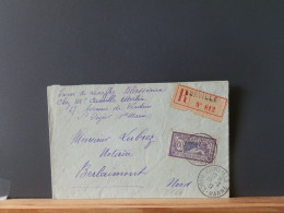 FRANCE/2166  LETTRE RECOMM. FRANCE 60C MERSON SEULE S/LETTRE   1922 - 1900-27 Merson