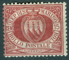 Saint Marin   Yvert  15   Ou  Michel  15  *   TB   Voir Description Et Scan       - Unused Stamps