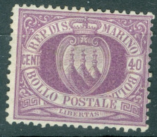 Saint Marin   Yvert  7   Ou  Michel  6  *   TB Mais GNO  Voir Description Et Scan       - Unused Stamps