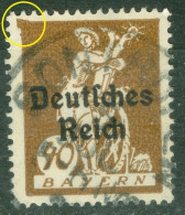 Allemagne  Michel  124  Ob   TB Abart  Variété   Voir Scan   - Gebruikt