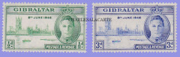 GIBRALTAR 1946  GEORGE VI  VICTORY  S.G. 132-133  L.M.M. - Gibilterra